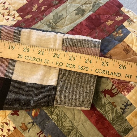 Hollister flannel Sherpa lined plaid jacket women’s large black red - Picture 10 of 10